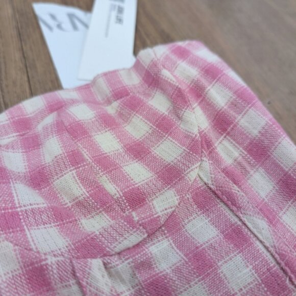 NWT Zara tweed bustier sleeveless tube crop top - Picture 4 of 5